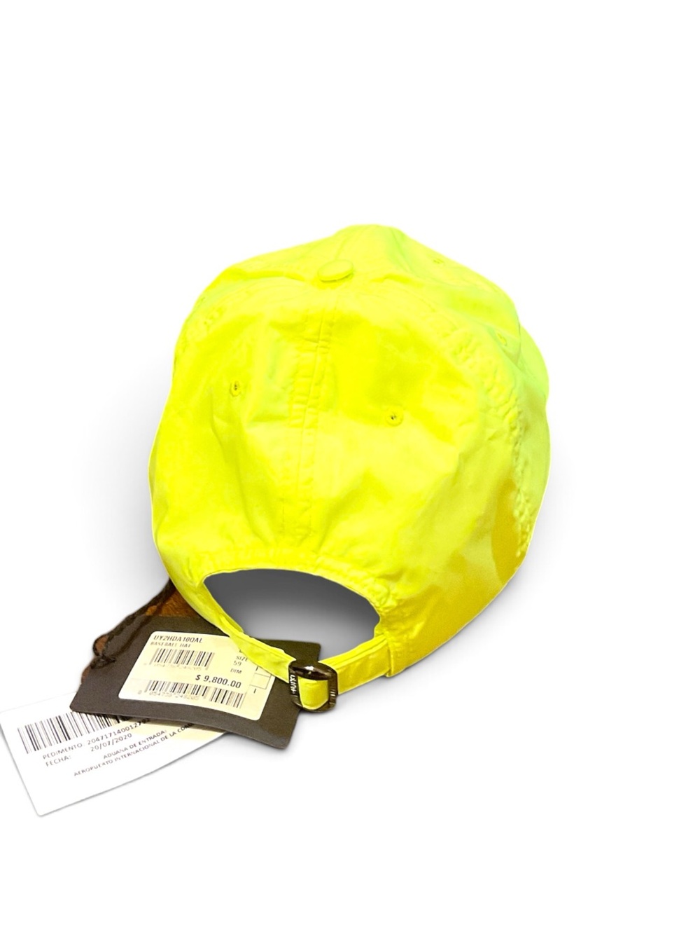 Valentino Garavani Neon Yellow Baseball Cap Unisex NWT - Picture 4 of 9